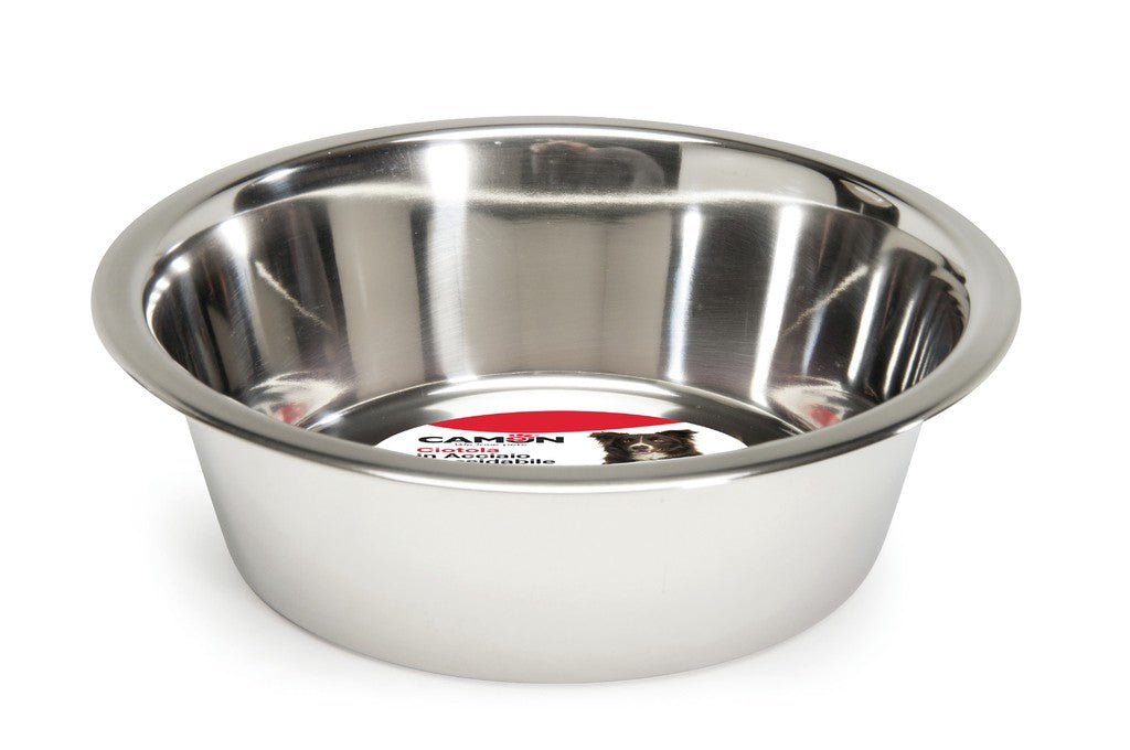 Camon Ciotola in acciaio per Cani e Gatti - 3,95 Litri Camon Ciotola in acciaio per Cani e Gatti - 3,95 Litri